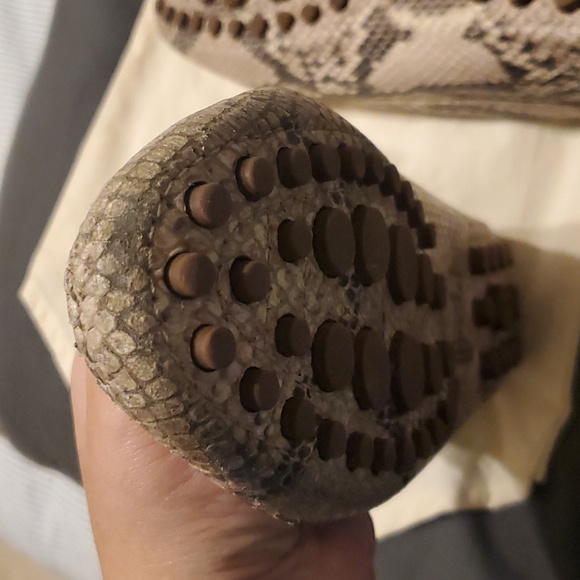 Tory Burch Marion Quilted Ballet Flats Black Leather Bow Ballerina Shoes - Picture 3 of 6